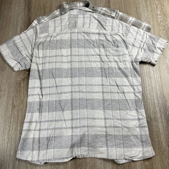 Lot Of 2 Patagonia Plaid Short Sleeve Shirts Hemp Blend + A/C Yarn Dye Men’s L - Picture 12 of 16